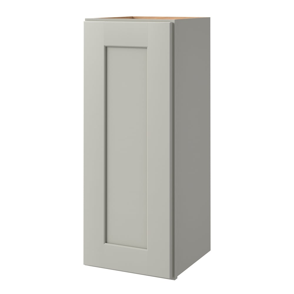 allen + roth Stonewall 12-in W x 30.125-in H x 12-in D Stone Wall Fully Assembled Cabinet (Flat Panel Shaker Door Style)