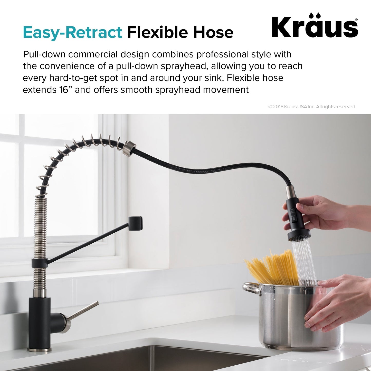 Kraus Stainless Steel Undermount Laundry Sink with Drain and Faucet