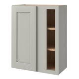 allen + roth Stonewall 24-in W x 30.125-in H x 12-in D Stone Blind Corner Wall Fully Assembled Cabinet (Flat Panel Shaker Style)