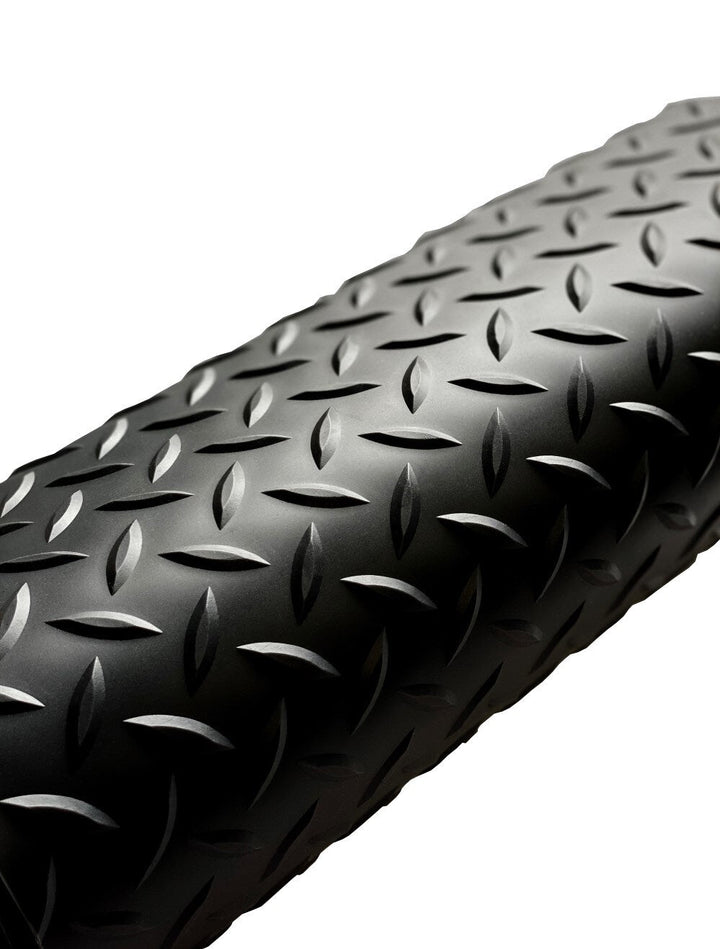 G-Floor Diamond Tread 5-ft x 10-ft Midnight Black Diamond Plate PVC Garage Floor Roll, 75-mil