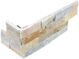 Satori 6-Pack Desert Quartz Ledgestone Corner 6-in x 18-in Natural Stone Wall Tile