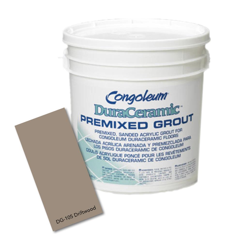Congoleum DuraCeramic Premixed Sanded Grout, Driftwood, 1-Gallon
