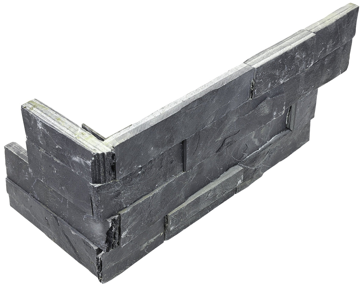Satori Charcoal Ledgestone 6-in x 18-in Natural Stone Look Wall Tile (4.32-sq. ft/ Carton)