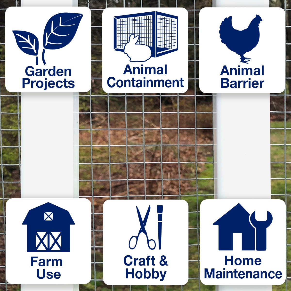 GARDEN CRAFT Gray Galvanized Steel Hardware Cloth Rolled Fencing with Mesh Size 1/2-in x 1/2-in