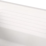 Kensington Undermount Acrylic 25 in. Single Bowl Utility Sink in White - Super Arbor