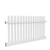 Freedom Lennox 4-ft H x 8-ft W White Vinyl Fence Panel (Unassembled)