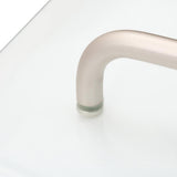 Levity 59 in. x 62 in. Semi-Frameless Sliding Tub Door in Matte Nickel with Handle - Super Arbor