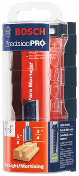 Bosch 5/8-in Carbide-Tipped Straight Router Bit, 1/4-in Shank, 3/4-in CEL