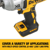 DEWALT XR 20-Volt MAX Variable Speed Brushless 1/2-in Drive Cordless Impact Wrench Kit (1 Battery Included)
