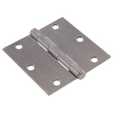 4 in. Brass Residential Door Hinge with Square Corner Removable Pin Full Mortise (9-Pack) - Super Arbor