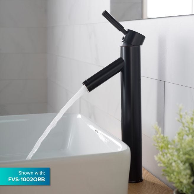 KRAUS Soft Rectangular Ceramic Vessel Bathroom Sink in White