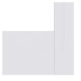 36 in. x 80 in. MODA Primed PMC1044 Solid Core Wood Interior Door Slab w/Clear Glass