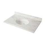 31 in. x 22 in. Stone Effects Vanity Top in Cascade with White Sink - Super Arbor