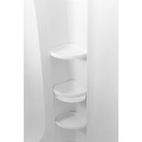 STORE+ 60 in. x 34 in. Single Threshold Center Drain Shower Base with Shower Walls and 12-Piece Accessory Kit in White - Super Arbor