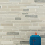 MSI Everest Interlocking 12 in. x 12 in. x 8 mm Textured Porcelain and Stone Mesh-Mounted Mosaic Tile (1 sq. ft.)