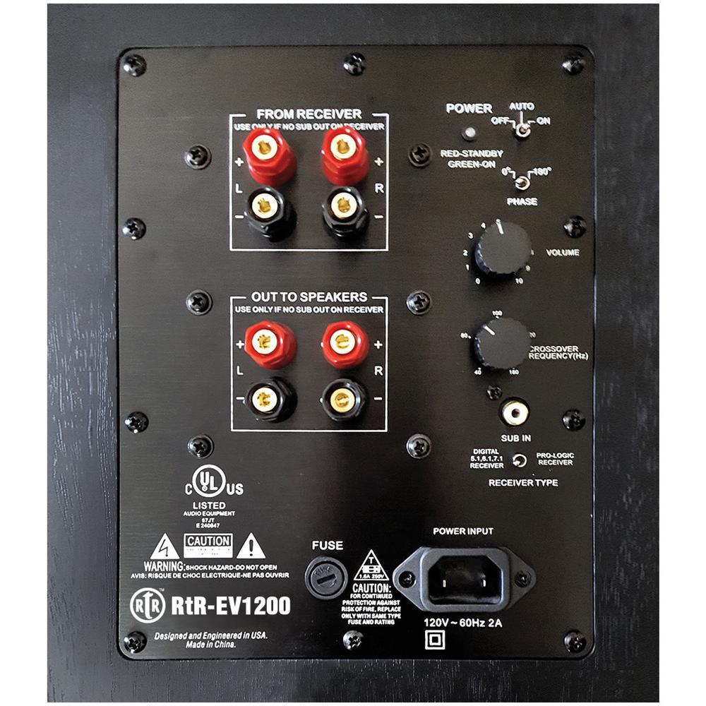 12 in. 475-Watt RtR Eviction Series Front-Firing Powered Subwoofer - Super Arbor