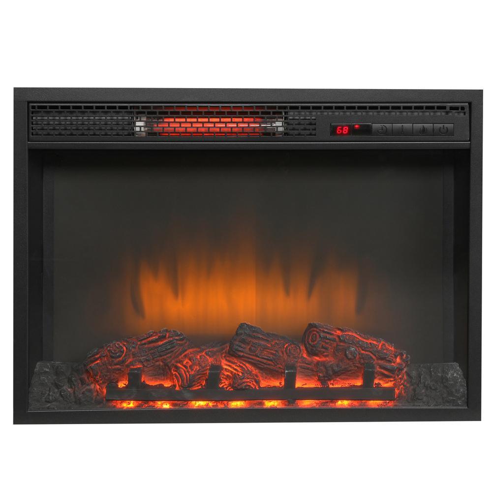 Edenfield 48 in. Freestanding Infrared Electric Fireplace TV Stand in Aged White - Super Arbor