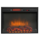 Edenfield 48 in. Freestanding Infrared Electric Fireplace TV Stand in Aged White - Super Arbor