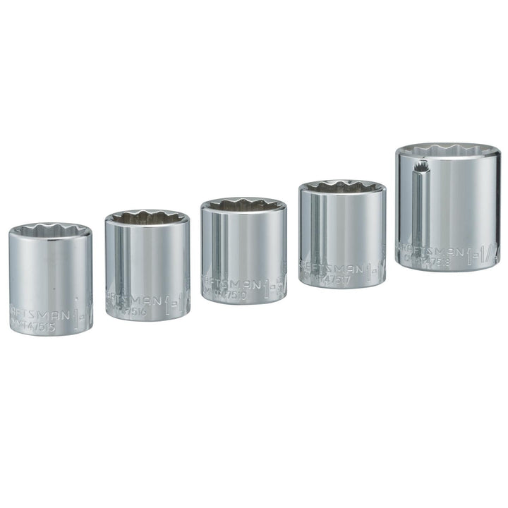 Craftsman SAE 12 Point Standard Socket Set, 5 pc
