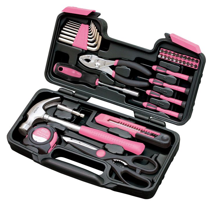 Apollo DT9706P 39-Piece Tool Set, Pink