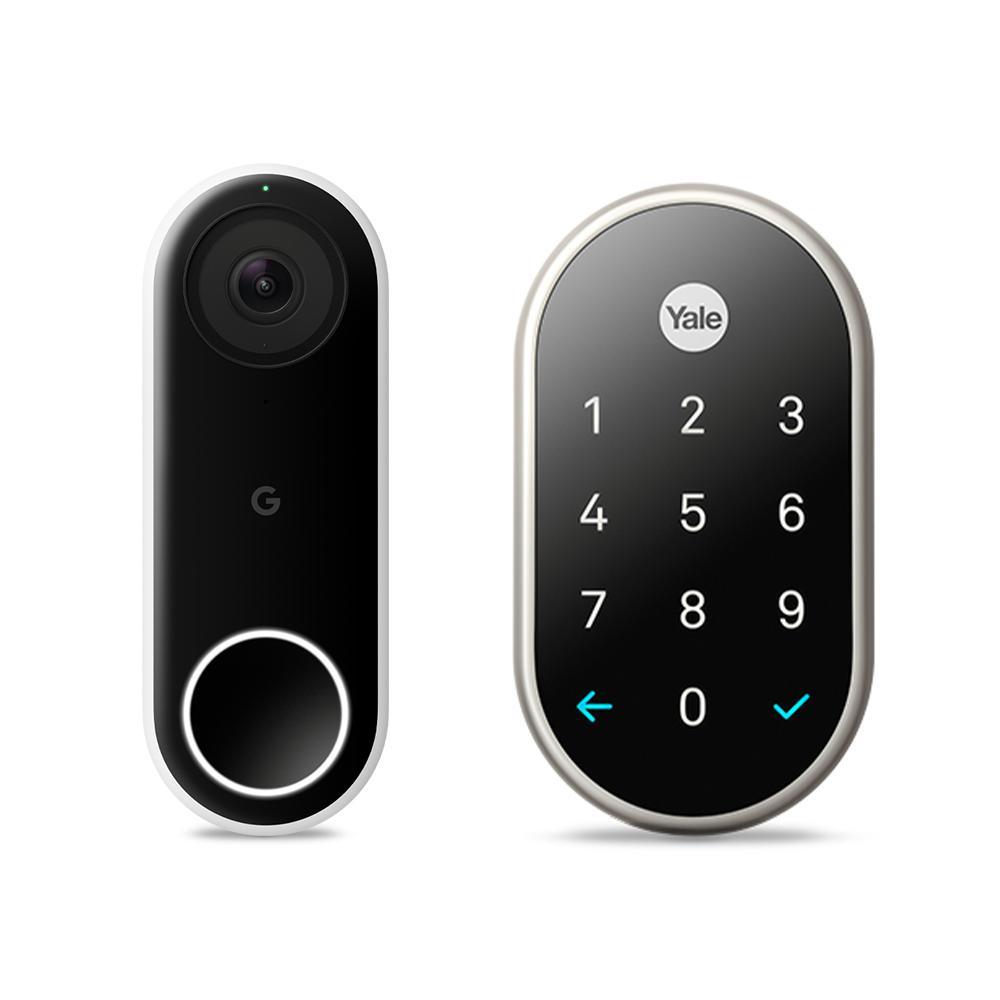Nest x Yale Lock Satin Nickel with Google Nest Connect - Super Arbor