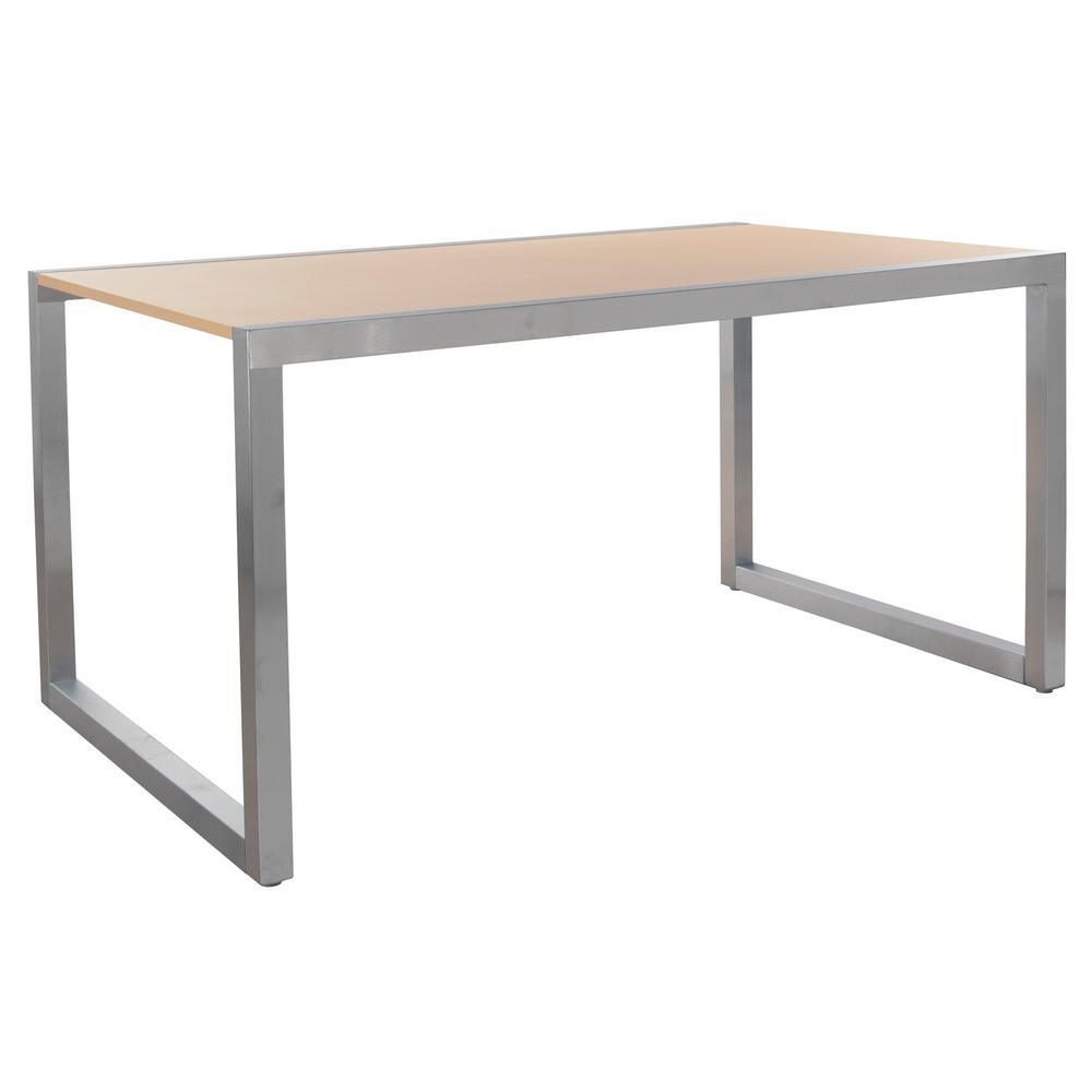 Alta Medium Satin Chrome Display Table Frame Only - Super Arbor