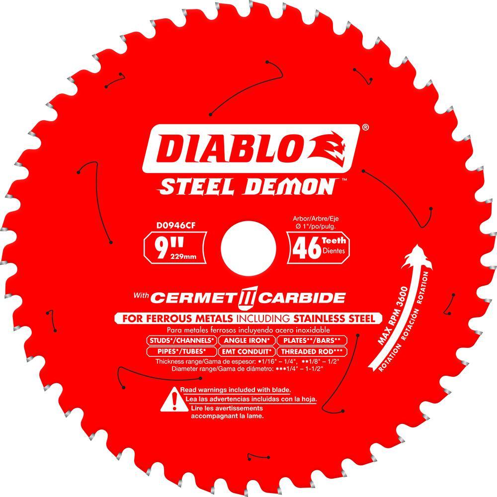 10 in. x 50-Tooth Steel Demon Cermet II Carbide Blade for Ferrous Metals and Stainless Steel - Super Arbor