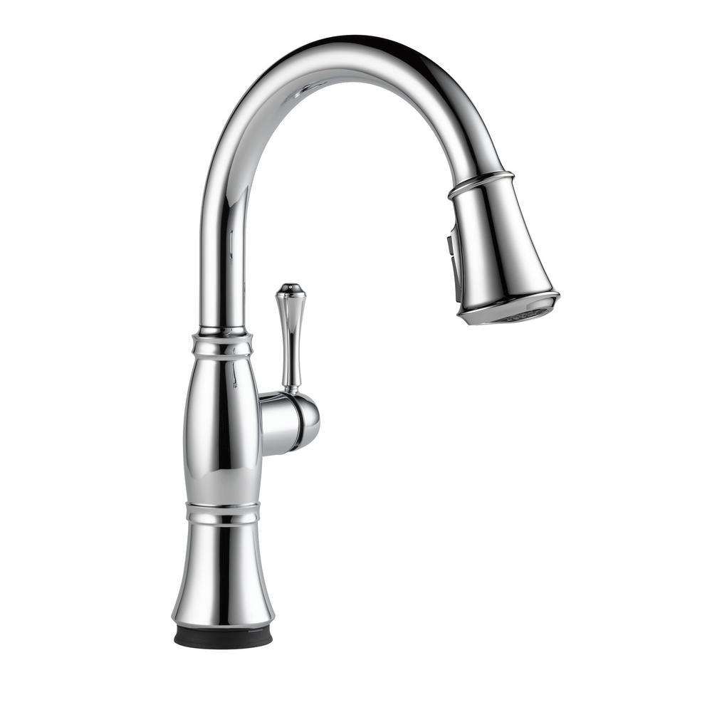 Cassidy Touch Single-Handle Pull-Down Sprayer Kitchen Faucet in Lumicoat Champagne Bronze - Super Arbor