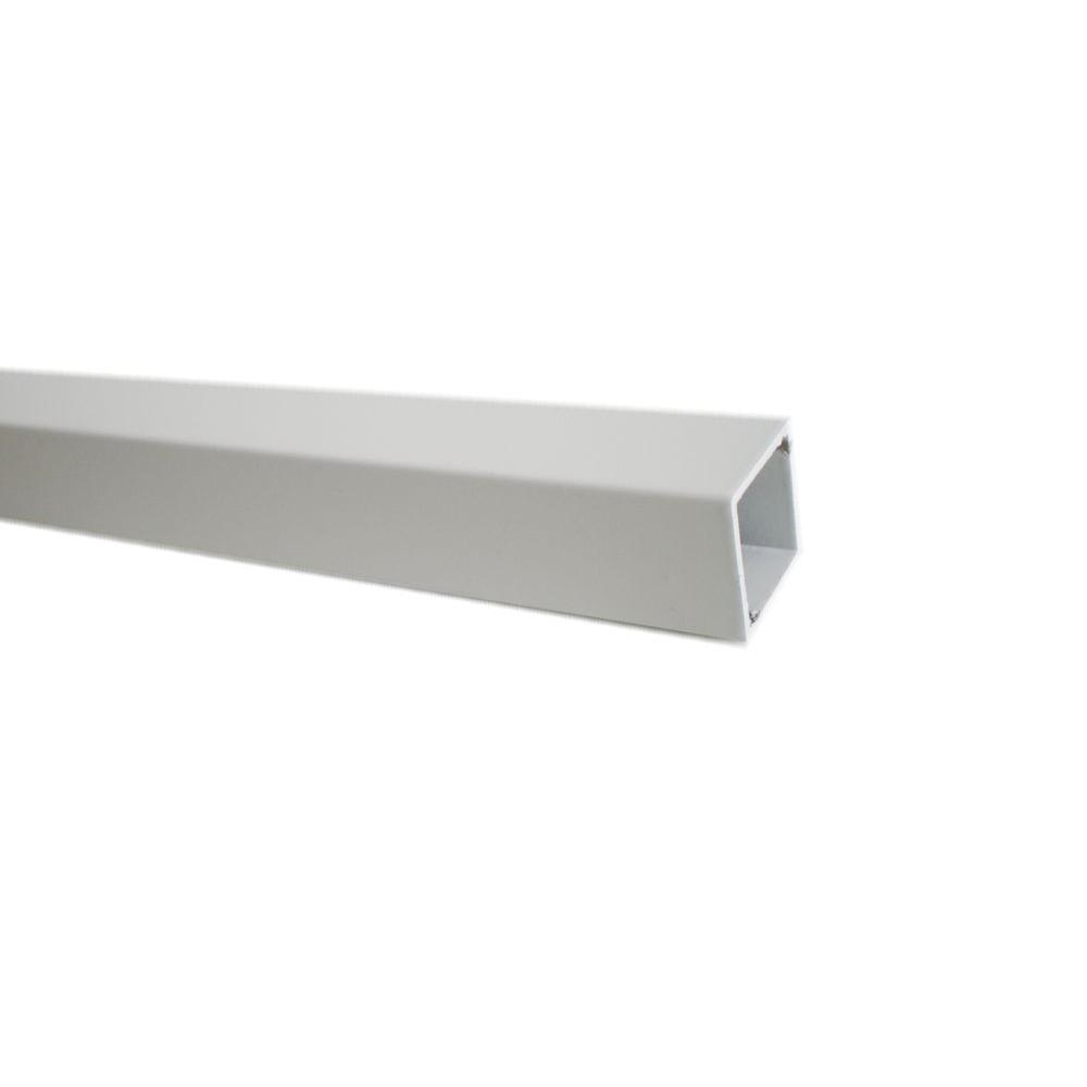 32 in. x 3/4 in. White Aluminum Square Deck Railing Baluster (5-Pack) - Super Arbor