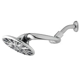 6-Spray 7 in. Single Wall Mount Low Flow Fixed Rain Shower Head in Chrome