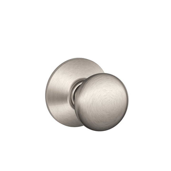 Schlage Plymouth Satin Nickel Passage Door Knob, Right or Left Handed