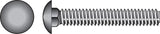Hillman 1/4 in. x 3 in. Stainless Steel Carriage Bolt (25-Pack)