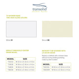 T3 34 in. x 60 in. Single Threshold Shower Base in White - Super Arbor
