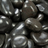 Black Polished 0.5 cu. ft . 0.75 to 1.25 in. Pebbles. 40 lb. Bag (28 Bags / Pallet) - Super Arbor
