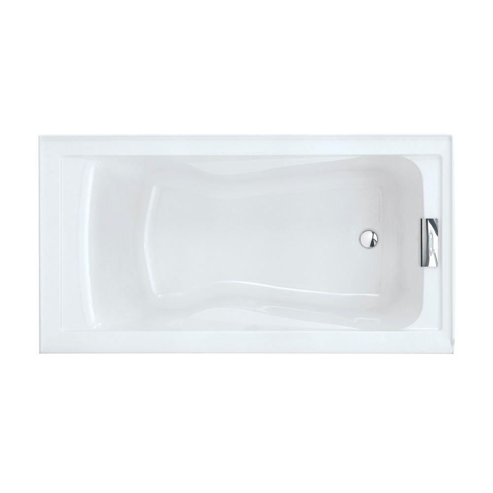 Evolution 72 in. x 36 in. Acrylic Reversible Drain Bathtub in White - Super Arbor