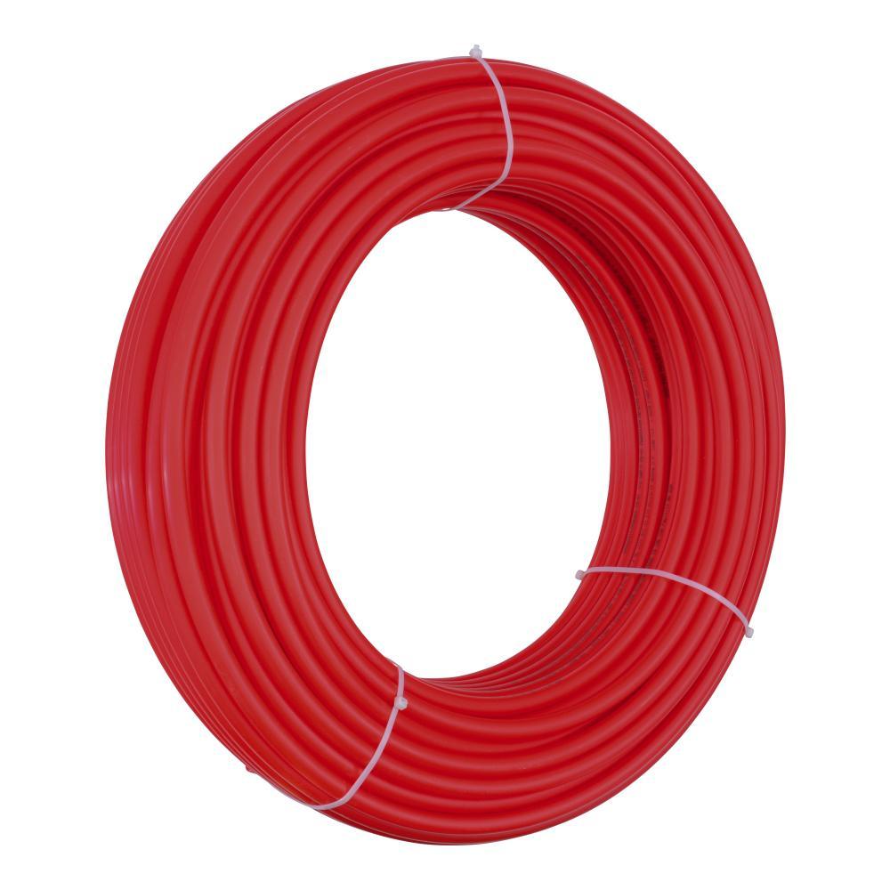 1/2 in. x 100 ft. Red Coil PERT Pipe - Super Arbor