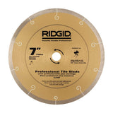 RIDGID 6.5 Amp Corded 7 in. Table Top Wet Tile Saw with Pro-Hinge Stabilizing Knee Pads