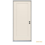 32 in. x 80 in. 1-Panel Craftsman Primed Steel Prehung Left-Hand Inswing Front Door - Super Arbor