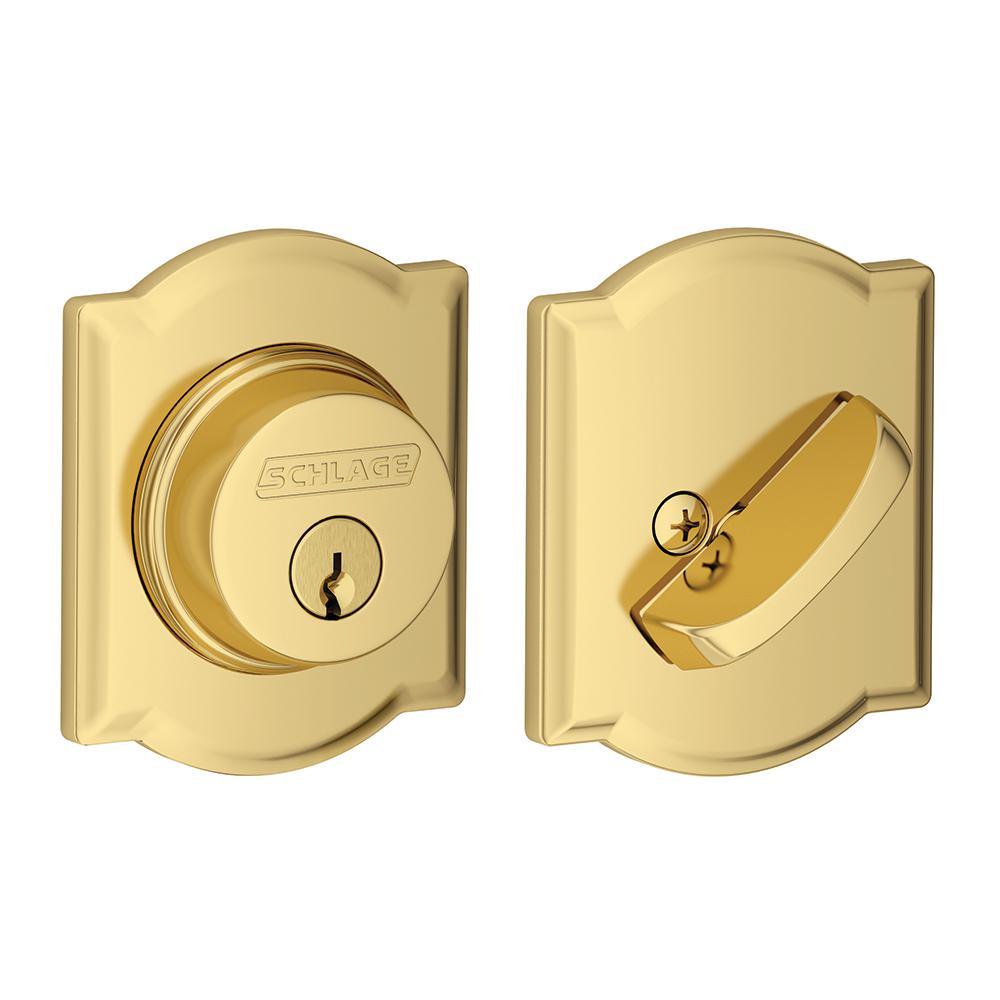 Camelot Aged Bronze Single Cylinder Deadbolt - Super Arbor