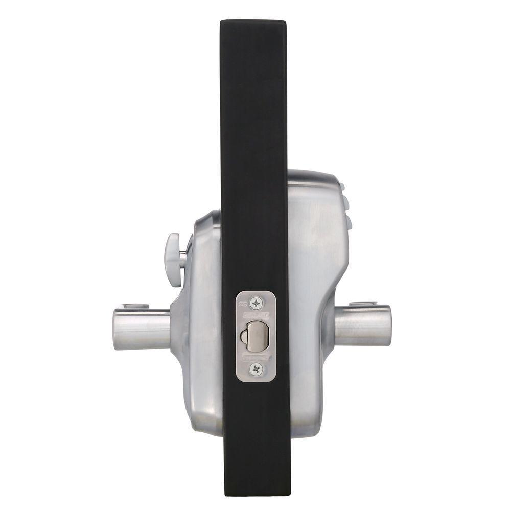 Plymouth Satin Chrome Electronic Door Lock with Elan Door Lever Featuring Flex Lock - Super Arbor