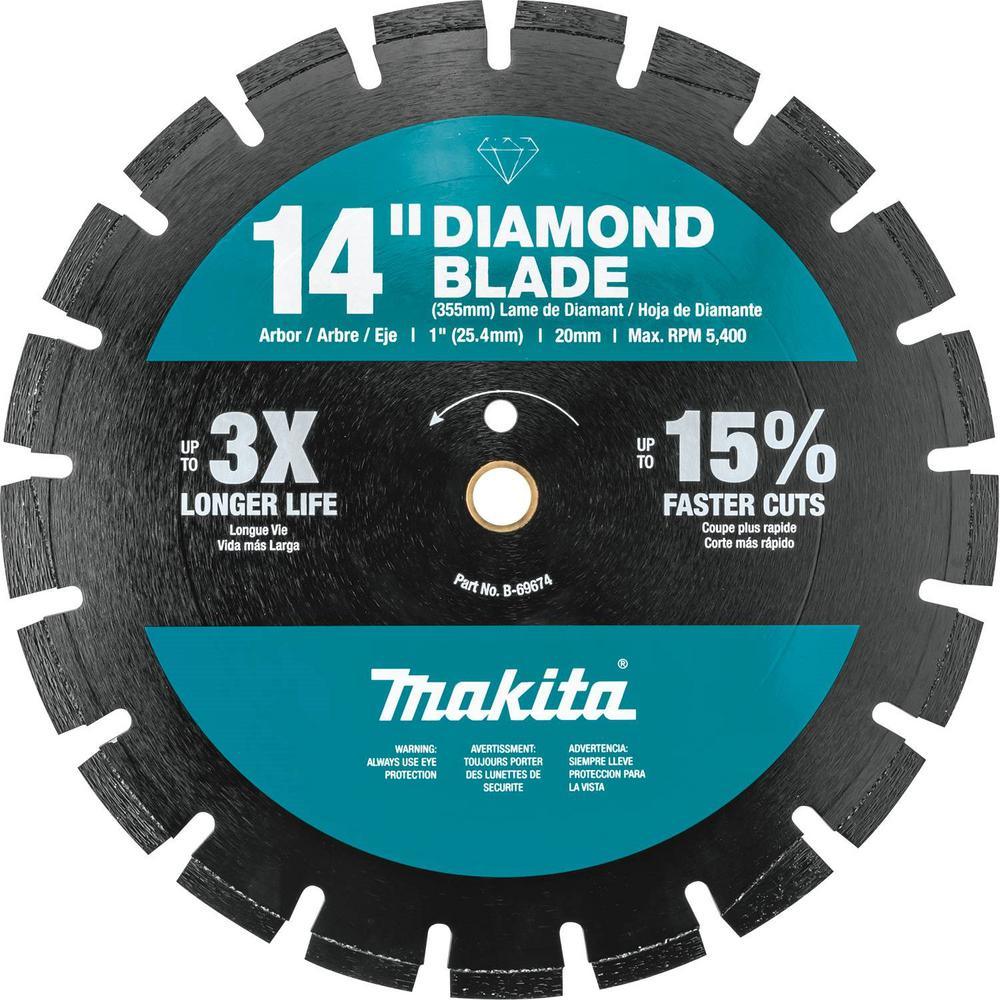 4-Stroke (MM4) 14 in. 76cc Gas Saw with bonus 14 in. Segmented Rim Dual Purpose Diamond Blade - Super Arbor
