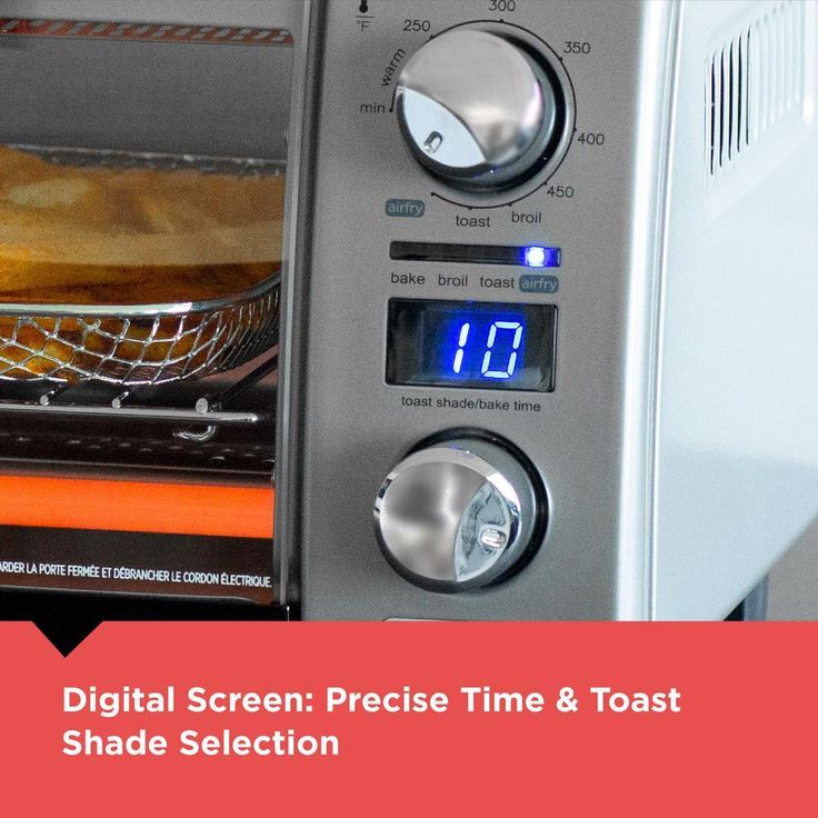 Crisp 'n Bake 4-Slice Silver Countertop Oven