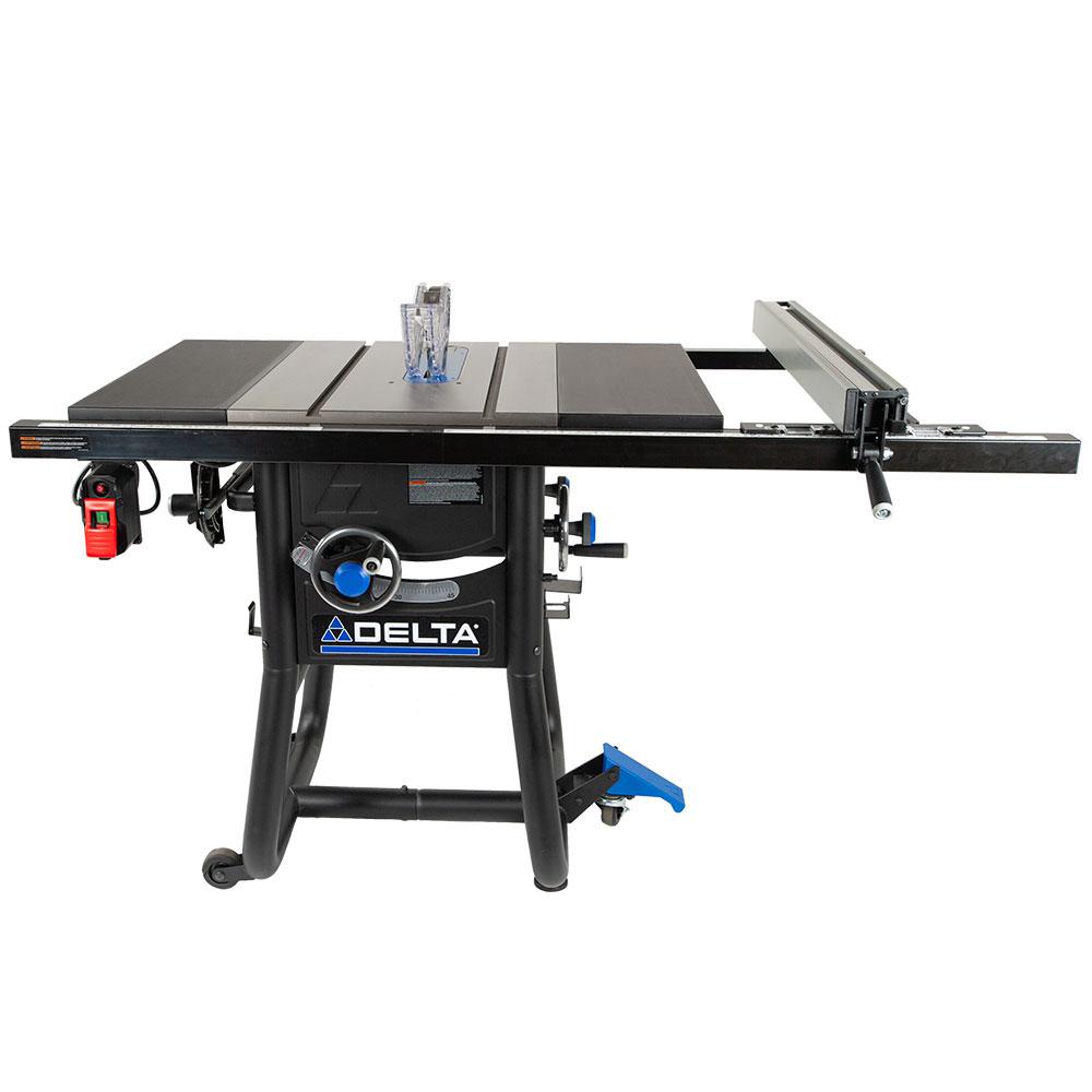 15 Amp 10 in. Table Saw with 30 in. Rip Capacity, Cast Iron Table and Extension Wings