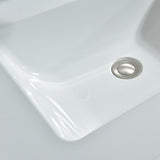 Ashinton 49 in. W x 22 in. D Single Basin Solid Surface Vanity Top in Solid White with Intergrated White Basin - Super Arbor