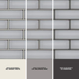 MSI Ice Bevel Subway 11.73 in. x 11.73 in. x 8 mm Glass Blend Mesh-Mounted Mosaic Tile (9.6 sq. ft. /case)