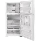 GE Garage-Ready 21.9-cu ft Top-Freezer Refrigerator (White)
