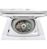 GE White Laundry Center with 2.3 cu. ft. Washer and 4.4 cu. ft. 240-Volt Vented Electric Dryer, GUD24ESSMWW