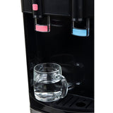 Hot and Cold Top Loading Water Dispenser in Black