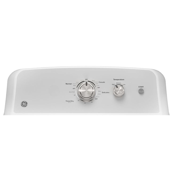 GE 7.2 cu. ft. 120 Volt White Gas Vented Dryer