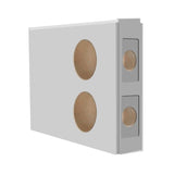 36 in. x 80 in. 9 Lite Primed Steel Prehung Left-Hand Inswing Back Door with Brickmould